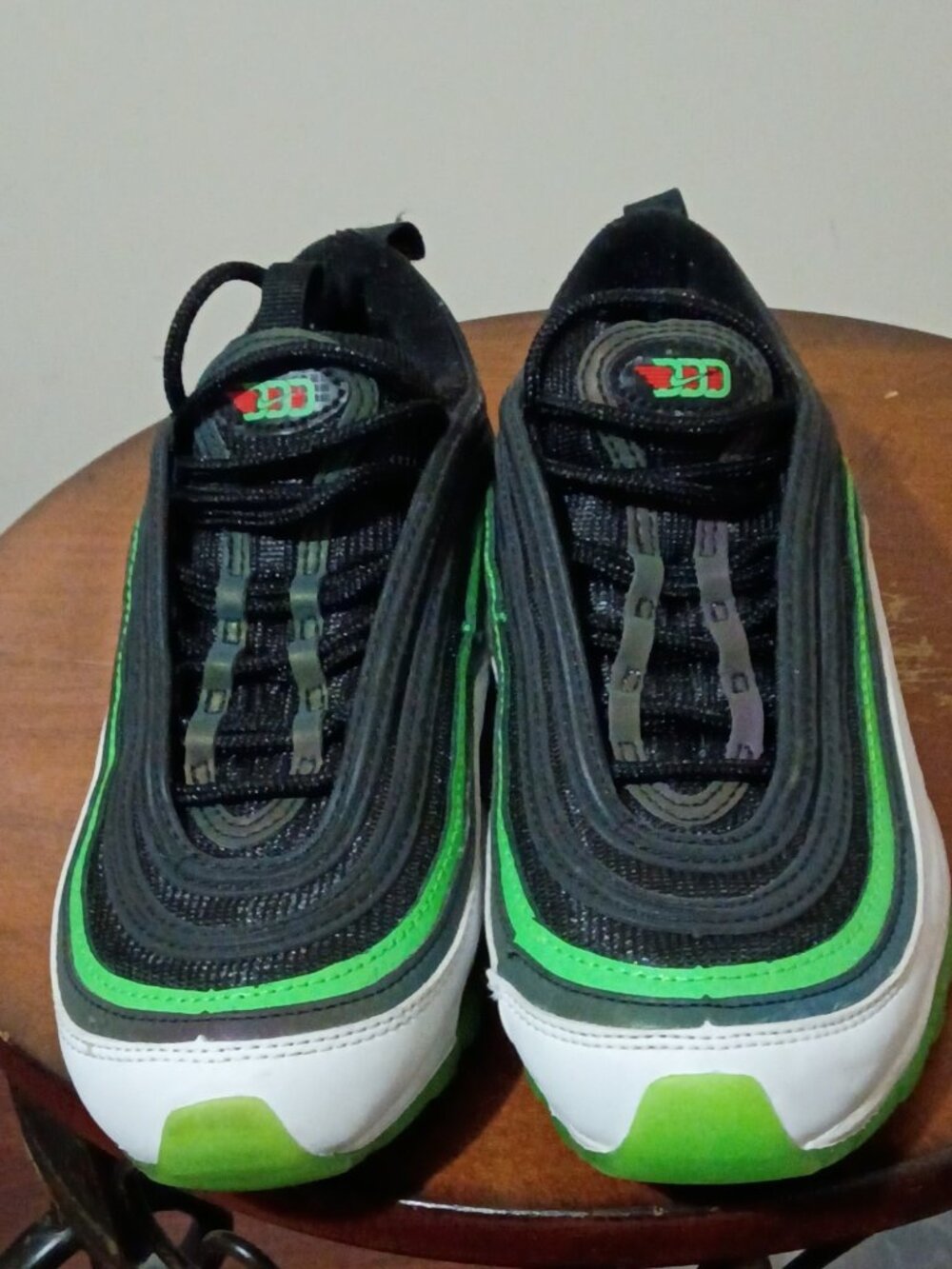 Nike Air Max 97 'City Pride Dallas Home' Black Green Sneaker CI4427-001 Size 4Y - Picture 12 of 14
